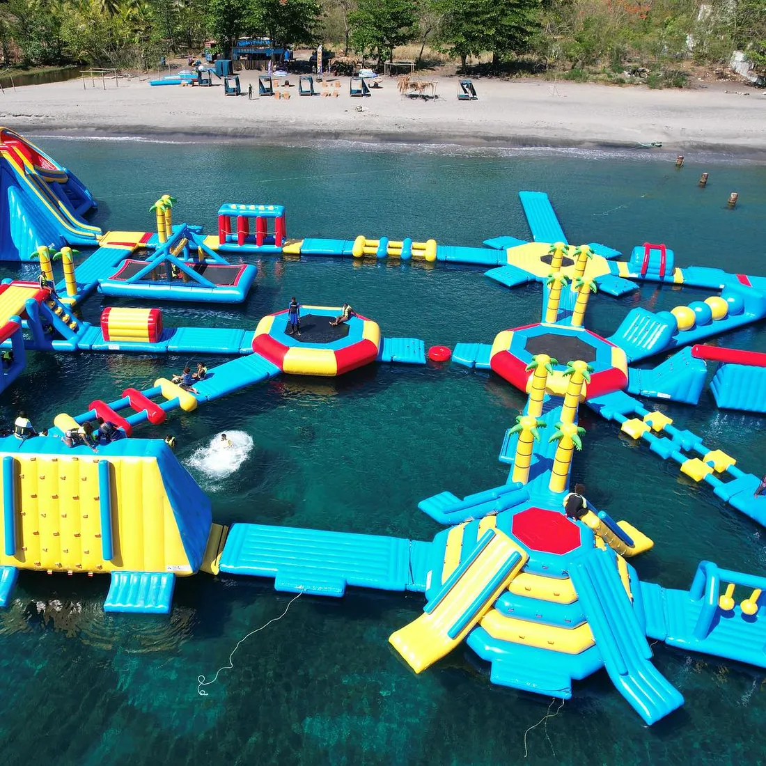Storm Island Water Park anchored off Mero Beach