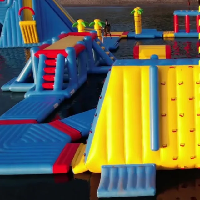 The big yellow slide on Storm Island